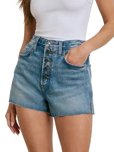 Favorite Daughter Women's The Caroline High-Rise Denim Shorts - Helena - Size 32 | Thumbnail 4 Favorite Daughter Women's The Caroline High-Rise Denim Shorts - Helena - Size 32 | Thumbnail 4