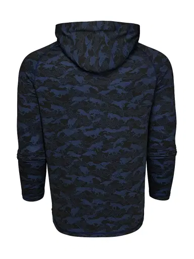 Greyson Men's Wolfpack Camo Kennebec Sport Hoodie - Maltese Blue | Thumbnail 2 Greyson Men's Wolfpack Camo Kennebec Sport Hoodie - Maltese Blue | Thumbnail 2