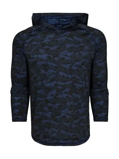 Greyson Men's Wolfpack Camo Kennebec Sport Hoodie - Maltese Blue | Thumbnail 1 Greyson Men's Wolfpack Camo Kennebec Sport Hoodie - Maltese Blue | Thumbnail 1