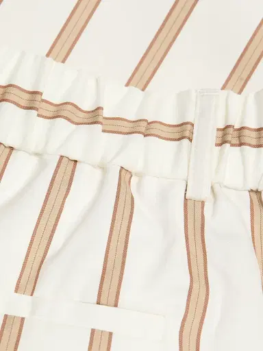 TWP Women's Hudson Striped Cotton Wide-Leg Pants - White Khaki | Thumbnail 7 TWP Women's Hudson Striped Cotton Wide-Leg Pants - White Khaki | Thumbnail 7