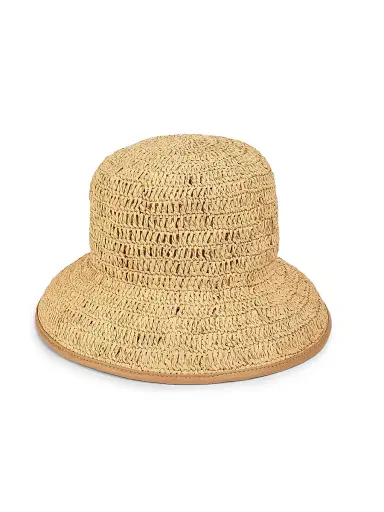 Vince Women's Crochet Raffia Bucket Hat - Natural | Thumbnail 1 Vince Women's Crochet Raffia Bucket Hat - Natural | Thumbnail 1