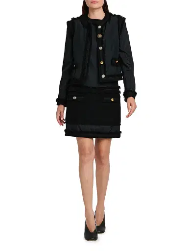 MOSCHINO Women's Stretch Boucle Lady Jacket | Thumbnail 2 MOSCHINO Women's Stretch Boucle Lady Jacket | Thumbnail 2