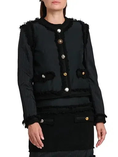 MOSCHINO Women's Stretch Boucle Lady Jacket | Thumbnail 3 MOSCHINO Women's Stretch Boucle Lady Jacket | Thumbnail 3