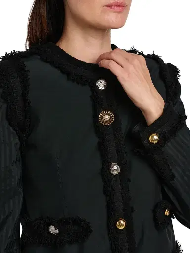 MOSCHINO Women's Stretch Boucle Lady Jacket | Thumbnail 6 MOSCHINO Women's Stretch Boucle Lady Jacket | Thumbnail 6