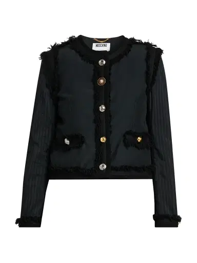 MOSCHINO Women's Stretch Boucle Lady Jacket | Thumbnail 1 MOSCHINO Women's Stretch Boucle Lady Jacket | Thumbnail 1