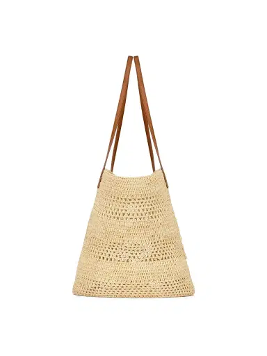 Saint Laurent Women's Panier Tote Bag in Raffia - Natural | Thumbnail 4 Saint Laurent Women's Panier Tote Bag in Raffia - Natural | Thumbnail 4
