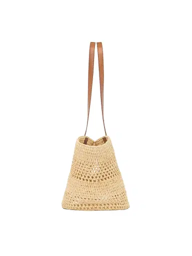 Saint Laurent Women's Panier Tote Bag in Raffia - Natural | Thumbnail 5 Saint Laurent Women's Panier Tote Bag in Raffia - Natural | Thumbnail 5