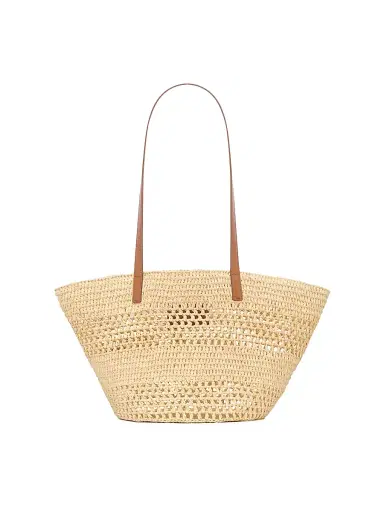 Saint Laurent Women's Panier Tote Bag in Raffia - Natural | Thumbnail 6 Saint Laurent Women's Panier Tote Bag in Raffia - Natural | Thumbnail 6