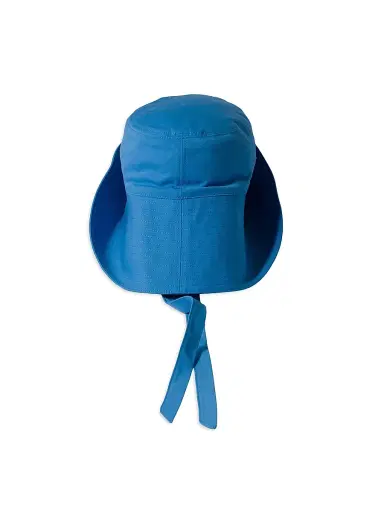 Miu Miu Women's Wide-Brimmed Poplin Bucket Hat - Blue | Thumbnail 2 Miu Miu Women's Wide-Brimmed Poplin Bucket Hat - Blue | Thumbnail 2