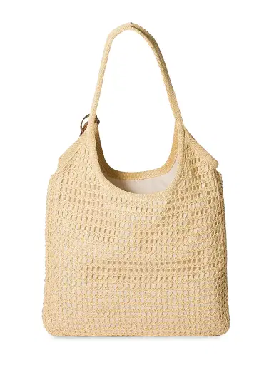 Miu Miu Women's Ivy Raffia Crochet Shoulder Bag - Beige Khaki | Thumbnail 3 Miu Miu Women's Ivy Raffia Crochet Shoulder Bag - Beige Khaki | Thumbnail 3
