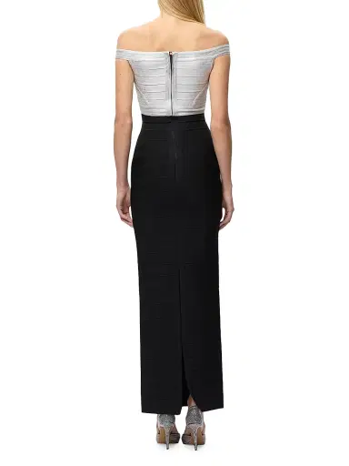 Hervé Léger Women's The Bonnie Off-the-Shoulder Gown | Thumbnail 7 Hervé Léger Women's The Bonnie Off-the-Shoulder Gown | Thumbnail 7