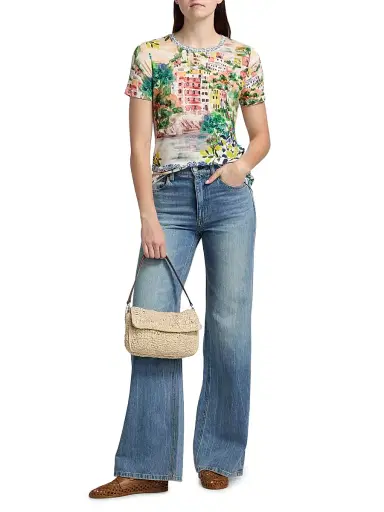 Johnny Was Women's The Janie Printed Crewneck T-Shirt - Olympe Scarf | Thumbnail 2 Johnny Was Women's The Janie Printed Crewneck T-Shirt - Olympe Scarf | Thumbnail 2