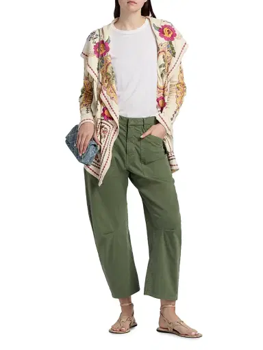 Johnny Was Women's Biya Hooded Embroidered Cotton Cardigan - Ecru | Thumbnail 2 Johnny Was Women's Biya Hooded Embroidered Cotton Cardigan - Ecru | Thumbnail 2