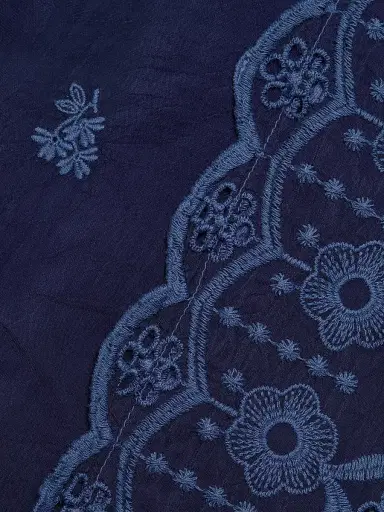 Johnny Was Women's Daisy Embroidered Eyelet Minidress - Blue Night | Thumbnail 8 Johnny Was Women's Daisy Embroidered Eyelet Minidress - Blue Night | Thumbnail 8