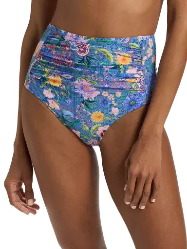 Johnny Was Women's Lilliana High-Waisted Ruched Bikini Bottom - Lilliana - Size Large | Thumbnail 3 Johnny Was Women's Lilliana High-Waisted Ruched Bikini Bottom - Lilliana - Size Large | Thumbnail 3