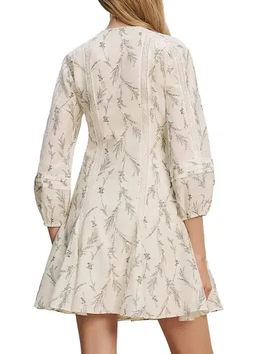 Veronica Beard Women's Dominick Printed Cotton-Silk A-Line Minidress - Dove Multi - Size 16 | Thumbnail 5 Veronica Beard Women's Dominick Printed Cotton-Silk A-Line Minidress - Dove Multi - Size 16 | Thumbnail 5