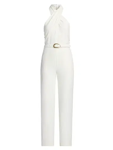 Generation Love Women's Hallie Lightweight Crepe Jumpsuit - White | Thumbnail 1 Generation Love Women's Hallie Lightweight Crepe Jumpsuit - White | Thumbnail 1
