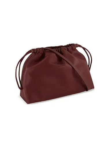 Vince Women's Sarai Leather Drawstring Crossbody Bag - Sunset | Thumbnail 2 Vince Women's Sarai Leather Drawstring Crossbody Bag - Sunset | Thumbnail 2