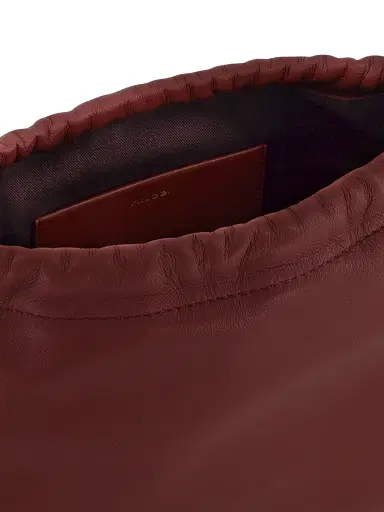 Vince Women's Sarai Leather Drawstring Crossbody Bag - Sunset | Thumbnail 3 Vince Women's Sarai Leather Drawstring Crossbody Bag - Sunset | Thumbnail 3