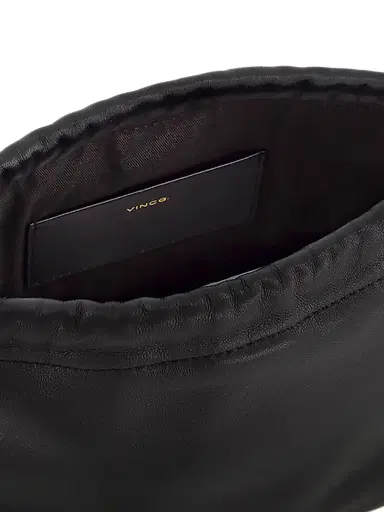 Vince Women's Sarai Leather Drawstring Crossbody Bag - Black | Thumbnail 3 Vince Women's Sarai Leather Drawstring Crossbody Bag - Black | Thumbnail 3
