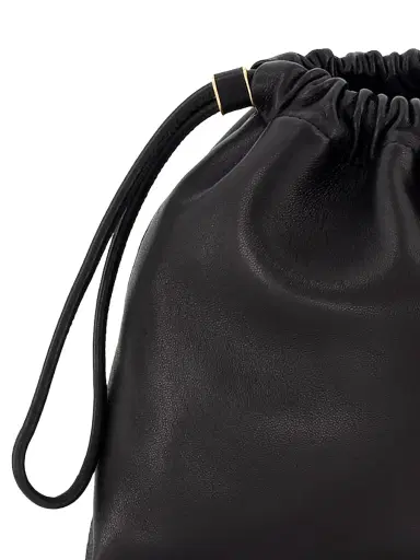 Vince Women's Sarai Leather Drawstring Crossbody Bag - Black | Thumbnail 5 Vince Women's Sarai Leather Drawstring Crossbody Bag - Black | Thumbnail 5