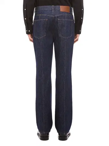 Helmut Lang Men's Mid-Rise Slim-Fit Straight-Leg Jeans - Rinsed Indigo - Size 38 | Thumbnail 4 Helmut Lang Men's Mid-Rise Slim-Fit Straight-Leg Jeans - Rinsed Indigo - Size 38 | Thumbnail 4