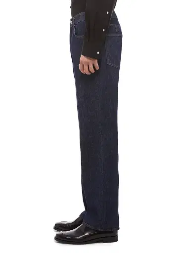 Helmut Lang Men's Mid-Rise Slim-Fit Straight-Leg Jeans - Rinsed Indigo - Size 38 | Thumbnail 5 Helmut Lang Men's Mid-Rise Slim-Fit Straight-Leg Jeans - Rinsed Indigo - Size 38 | Thumbnail 5