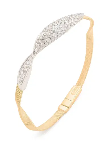 Marco Bicego Women's Marrakech 18K Yellow & White Gold & 1.37 TCW Diamond Pavé Crossover Bracelet - Yellow Gold | Thumbnail 1 Marco Bicego Women's Marrakech 18K Yellow & White Gold & 1.37 TCW Diamond Pavé Crossover Bracelet - Yellow Gold | Thumbnail 1