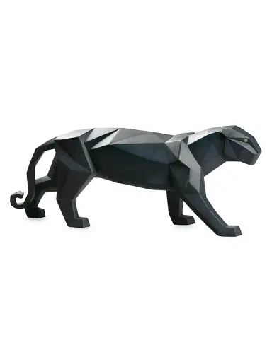 Lladro Origami Panther Figurine - Black | Thumbnail 1 Lladro Origami Panther Figurine - Black | Thumbnail 1