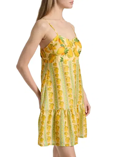 VERANDAH Women's Ammama Corset Mango-Print Minidress | Thumbnail 4 VERANDAH Women's Ammama Corset Mango-Print Minidress | Thumbnail 4