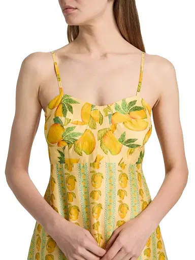 VERANDAH Women's Ammama Corset Mango-Print Minidress | Thumbnail 6 VERANDAH Women's Ammama Corset Mango-Print Minidress | Thumbnail 6