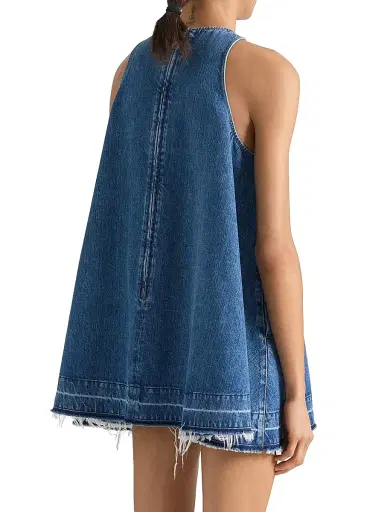Givenchy Women's Mini Dress in Denim - Medium Blue | Thumbnail 2 Givenchy Women's Mini Dress in Denim - Medium Blue | Thumbnail 2