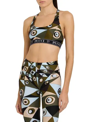 PUCCI Women's L'Alba Printed Stretch Sports Bra | Thumbnail 4 PUCCI Women's L'Alba Printed Stretch Sports Bra | Thumbnail 4