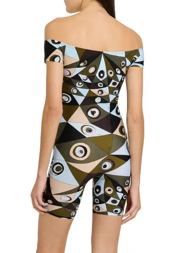 Pucci Women's L'Alba Printed Jumpsuit - Khaki Blue | Thumbnail 5 Pucci Women's L'Alba Printed Jumpsuit - Khaki Blue | Thumbnail 5