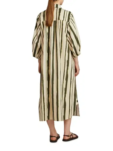 MM Max Mara Women's Printed Poplin Shirt Dress | Thumbnail 4 MM Max Mara Women's Printed Poplin Shirt Dress | Thumbnail 4