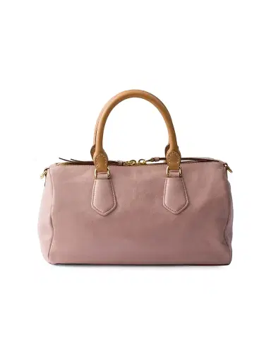 Prada Women's Small Leather Top-Handle Bag - Beige | Thumbnail 3 Prada Women's Small Leather Top-Handle Bag - Beige | Thumbnail 3