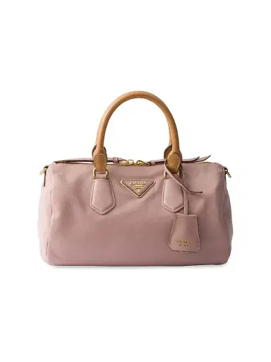 Prada Women's Small Leather Top-Handle Bag - Beige | Thumbnail 1 Prada Women's Small Leather Top-Handle Bag - Beige | Thumbnail 1