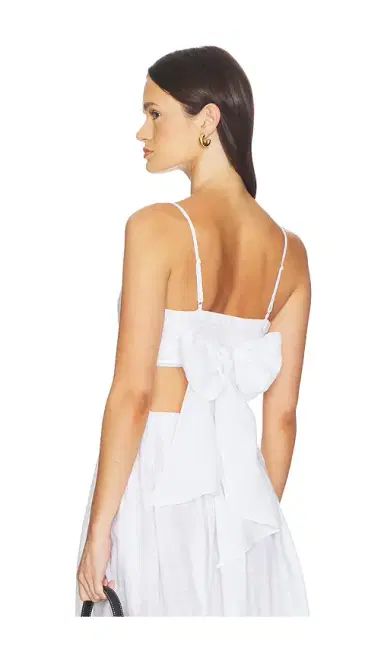 susana monaco Solid Linen Tie Back Top | Thumbnail 1 susana monaco Solid Linen Tie Back Top | Thumbnail 1