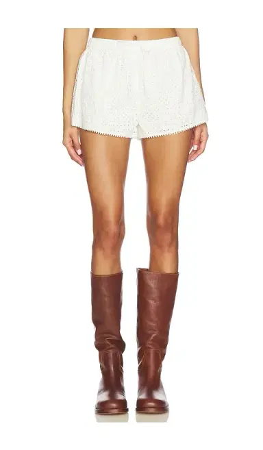 For Love & Lemons Willa Eyelet Shorts | Thumbnail 1 For Love & Lemons Willa Eyelet Shorts | Thumbnail 1