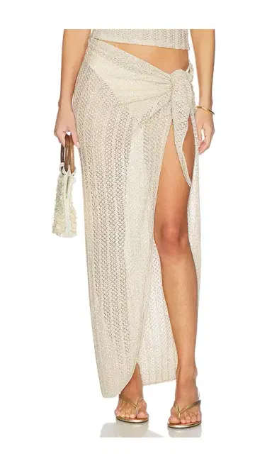 La Porte Delphine Metallic Sarong | Thumbnail 1 La Porte Delphine Metallic Sarong | Thumbnail 1