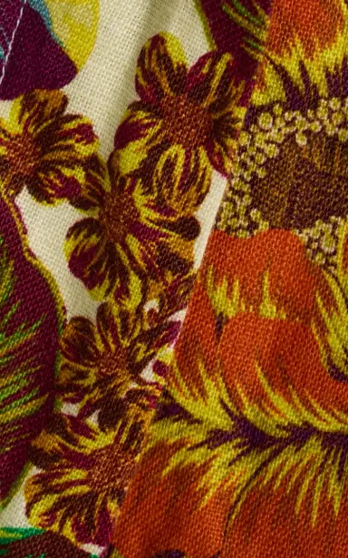 ALÉMAIS Lana Fringed Floral Linen Flared Pants | Thumbnail 5 ALÉMAIS Lana Fringed Floral Linen Flared Pants | Thumbnail 5