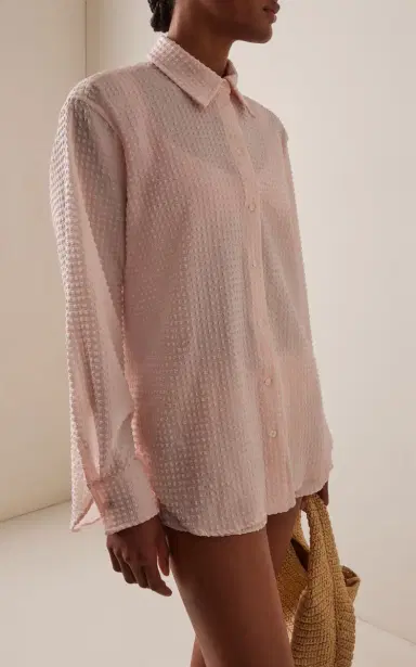 Hunza G Oversized Seersucker Shirt | Thumbnail 2 Hunza G Oversized Seersucker Shirt | Thumbnail 2