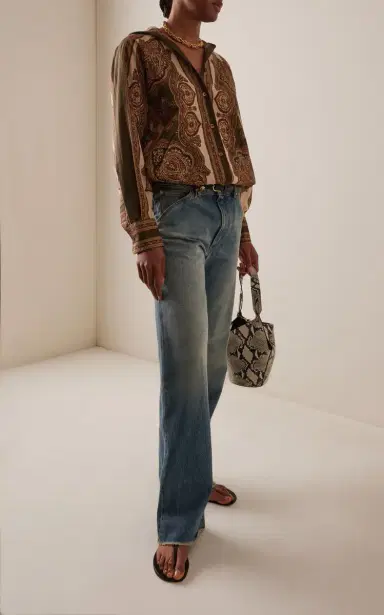 Zimmermann Mahon Cotton Paisley Hooded Shirt | Thumbnail 2 Zimmermann Mahon Cotton Paisley Hooded Shirt | Thumbnail 2