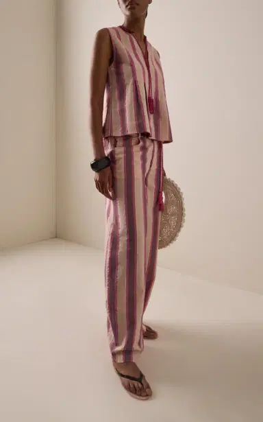 Ilio Nema Odin Striped Cotton Pants | Thumbnail 2 Ilio Nema Odin Striped Cotton Pants | Thumbnail 2