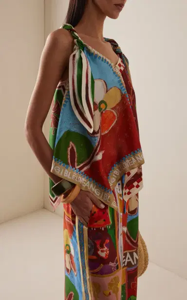 ALÉMAIS Mlak Printed Silk-Twill Scarf Top | Thumbnail 2 ALÉMAIS Mlak Printed Silk-Twill Scarf Top | Thumbnail 2