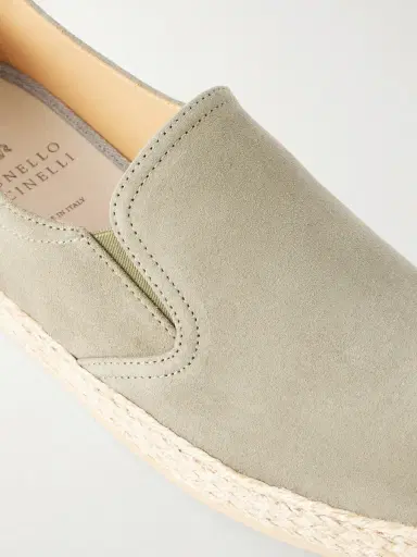 Brunello Cucinelli Suede Espadrilles - Men | Thumbnail 4 Brunello Cucinelli Suede Espadrilles - Men | Thumbnail 4