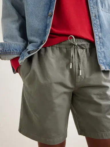 MR P. Straight-Leg Cotton and Linen-Blend Twill Drawstring Shorts - Men | Thumbnail 5 MR P. Straight-Leg Cotton and Linen-Blend Twill Drawstring Shorts - Men | Thumbnail 5