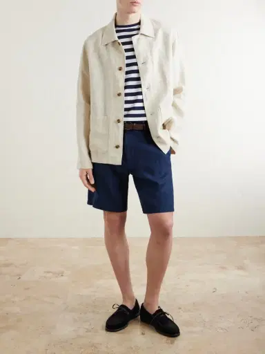 NN07 Morgan 1454 Linen Blouson Jacket - Men | Thumbnail 2 NN07 Morgan 1454 Linen Blouson Jacket - Men | Thumbnail 2