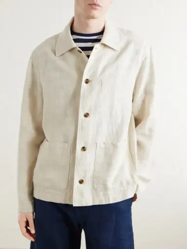 NN07 Morgan 1454 Linen Blouson Jacket - Men | Thumbnail 3 NN07 Morgan 1454 Linen Blouson Jacket - Men | Thumbnail 3