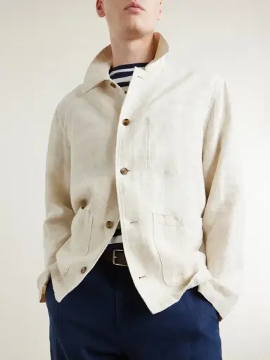 NN07 Morgan 1454 Linen Blouson Jacket - Men | Thumbnail 5 NN07 Morgan 1454 Linen Blouson Jacket - Men | Thumbnail 5
